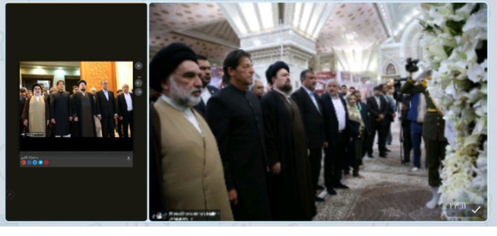 حضور نخست‌وزیر پاکستان در حرم امام خمینی+عکس