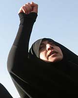 تظاهرات زنان قم در اعتراض به بدحجابی