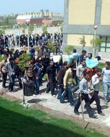 پایان تحصن دانشجویان دانشگاه سهند پس از 160 ساعت