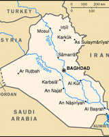 نقشه کشور عراق