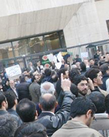 تجمع گروهی از معلمان مقابل مجلس
