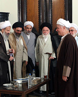 گزارش تصویری: دیدار خبرگان با هاشمی رفسنجانی