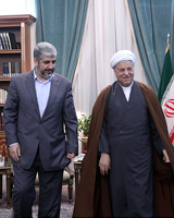 دیدار خالد مشعل با آیت‌الله هاشمی رفسنجانی