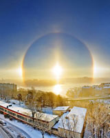 درخشش 3 خورشید در آسمان سوئد!