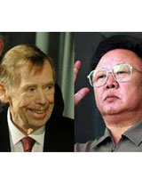 نفر سمت راست واستلاو هاول و سمت چپ کیم جونگ ایل