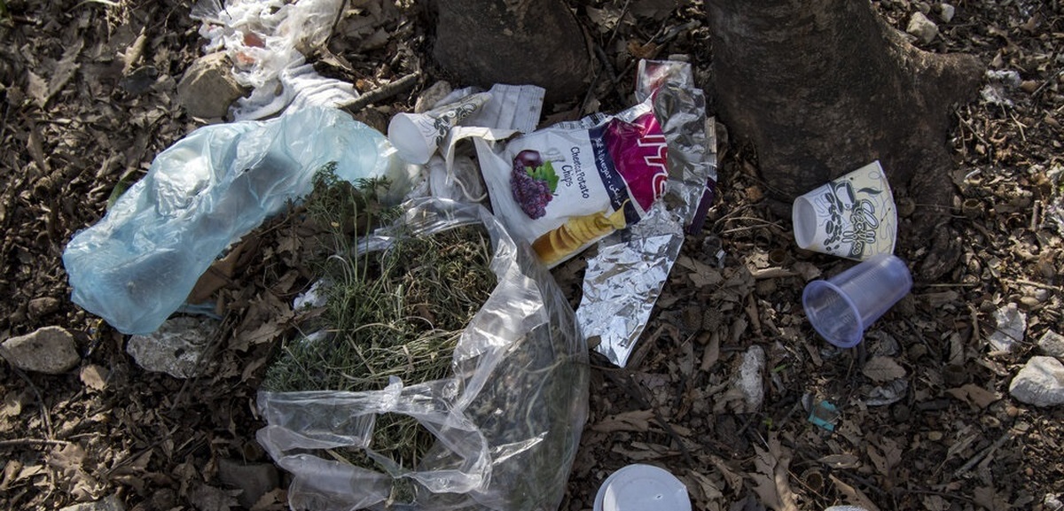 تصاویر| زباله های رها شده در پارک ملی گلستان